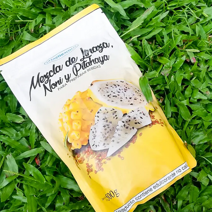 🌿 LINAZA + NONI + PITAHAYA: Bienestar Natural en Polvo