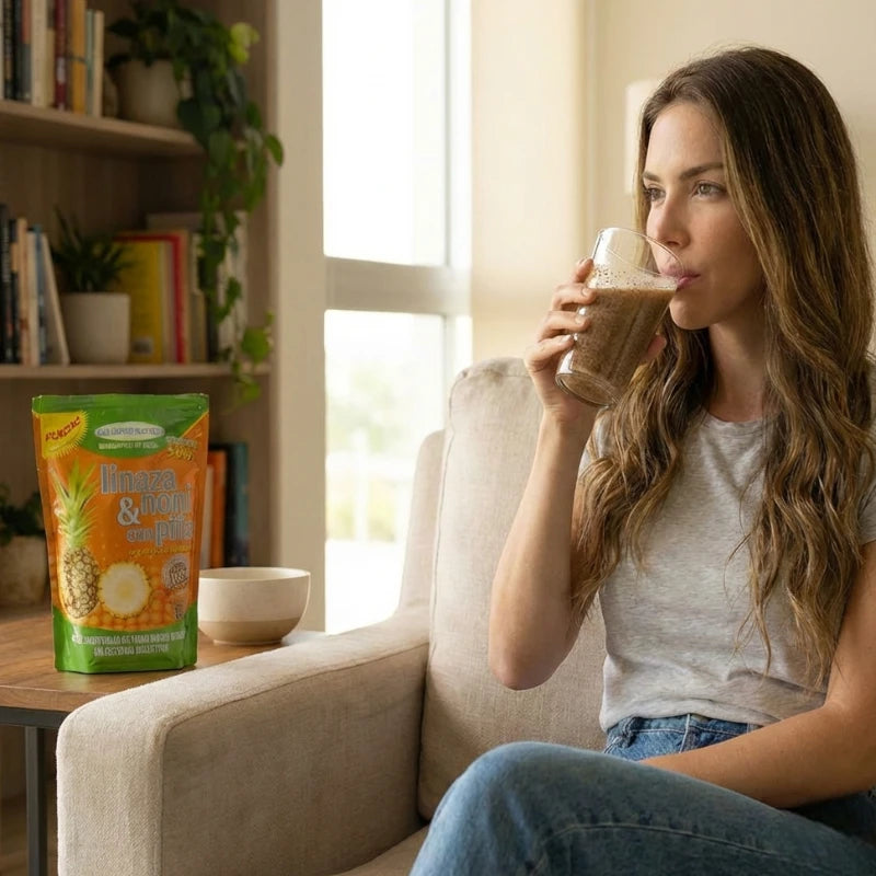 LINAZA NONI Y PIÑA |  Apoya tu digestión y bienestar diario de forma natural🍍