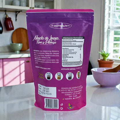 🌿 LINAZA + NONI + PITAHAYA: Bienestar Natural en Polvo